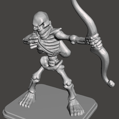 skeleton_archer_with_quiver_front.png Heroquest - Skeleton archer