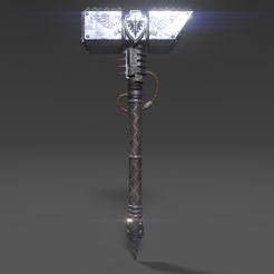 power hammer5.jpg Fichier OBJ Marteau de puissance Astartes Terminator・Plan pour impression 3D à télécharger
