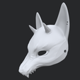 14.png Japanese fox kitsune mask with horns for cosplay