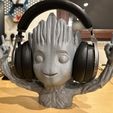 IMG_3020.jpg Baby Groot Headphon Holder / piggy bank