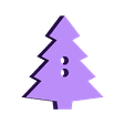 Christmas Tree Button.stl Christmas Tree Button