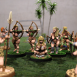 __TheBows2.png Fantasy Stone Age Cavewomen II  (11+2 HEROIC SCALE MINIATURES)