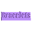 written_bracelets.stl Fichier STL gratuit STAND DES EXPOSANTS : COLLIERS / BRACELETS / BOUCLES D'OREILLES・Objet à télécharger et à imprimer en 3D