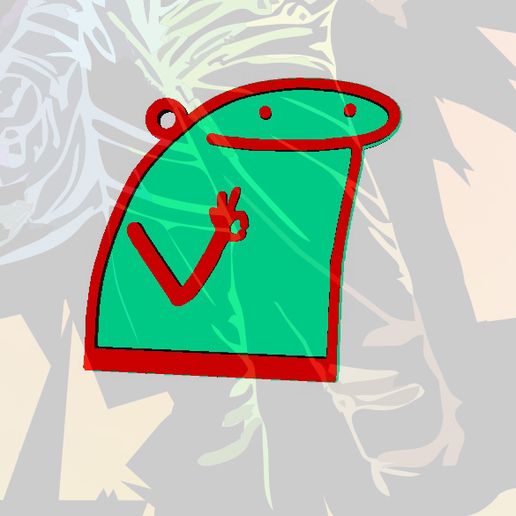 FLORK V2 KEY RING 3D model