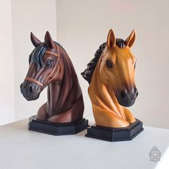 Horses01.jpg Файл STL Дикие и прирученные・Дизайн 3D принтера для загрузки, Pipe_Cox