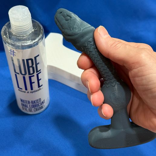 pyrex anal plug MD XL Anal Snake Anal Plug | Flesh main image 1