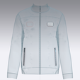 Men-Zip-Up-High-Neck-Jacket-With-Patch_.png Men Zip-Up High Neck Jacket With Patch | Marvelous / Clo3d / obj / fbx