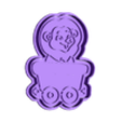 leon 7cm.stl Leon train cookie cutter