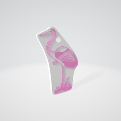 Knipsel.png STL file Keychain - stork・3D printing template to download