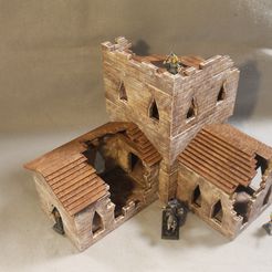 The-Reliquary-3.jpg 3D file Doc's Brick Buildings The Reliquary Damaged v1 Gaming Terrain・3D printer design to download