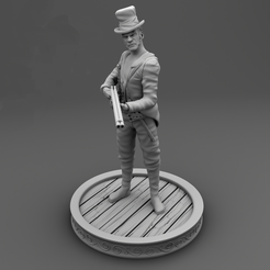 1w.png Wild West Miniatures - Standing Cowboy with rifle