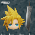 cloud_sword.png Custom Hair Nendoroid Chibi Final Fantasy VII Cloud Stardemy