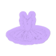Tutu Embosser.stl Ballet Cookie Cutter Set (Both with the Debossers!!!)
