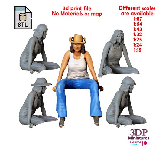 1Woman0000E1.jpg N1 Femme assise à l'arrière d'une camionnette