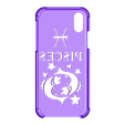 Case iphone X y XS Pisces_fixed.stl Case Iphone X/XS Pisces sign