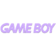 gameboy logo.stl GAMEBOY COLOR HOLDER / HAND WITH 5  GAME CARTRIDGES CASES