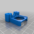Nf-crazy_clamp_25mm.png Nf-crazy (Mosquito clone) hotend adapter for HyperCube 25mm/30mm fan