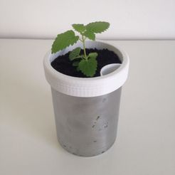 Campbell Planter - Fully 3D Printed Self-Watering Planter, Pierre