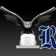 rttry80.jpg Rice Owls football mascot statue - 3d Print