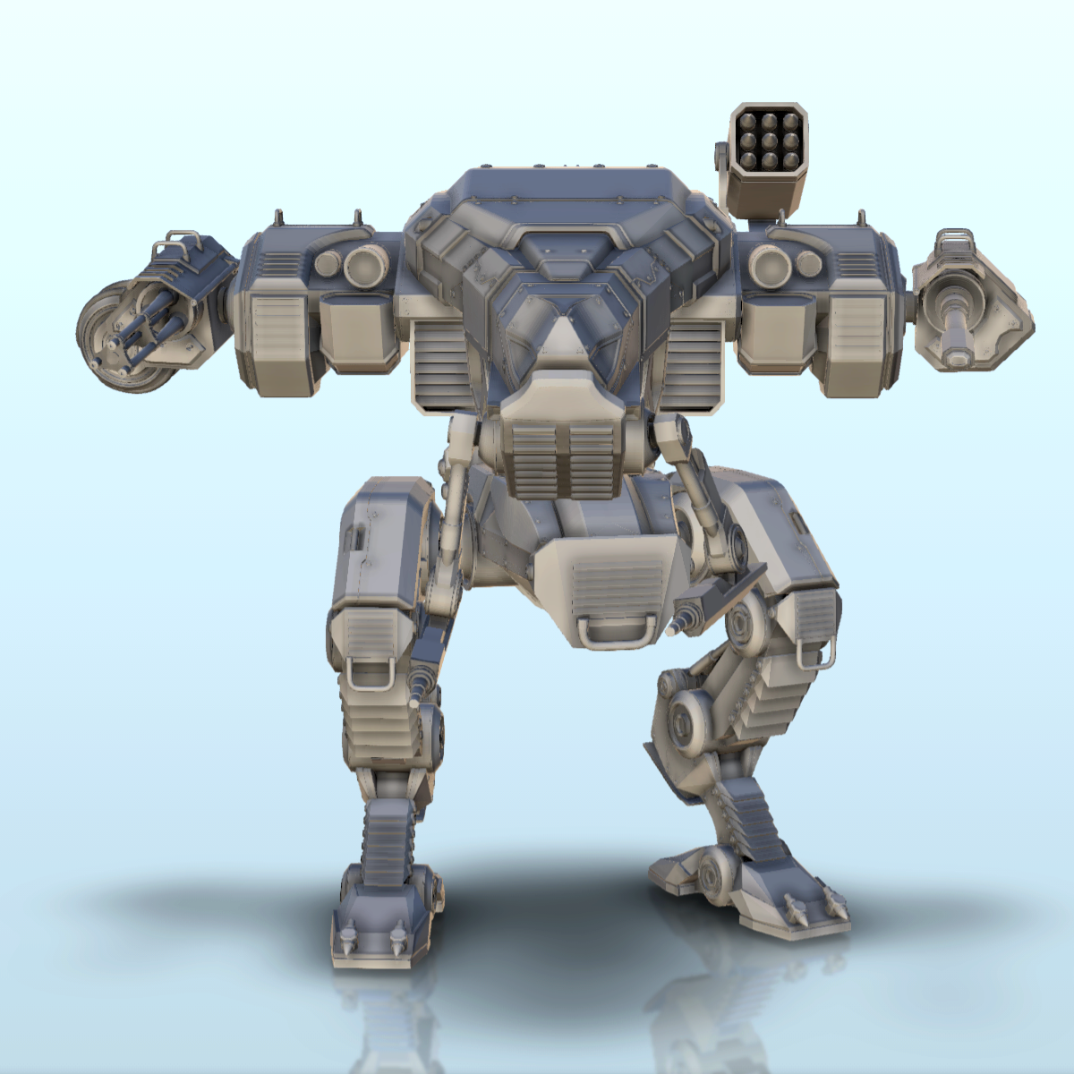 STL file Xoren combat robot (8) - BattleTech MechWarrior Warhammer ...