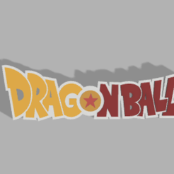 logo-db.png STL file dragon ball logo・3D printer model to download