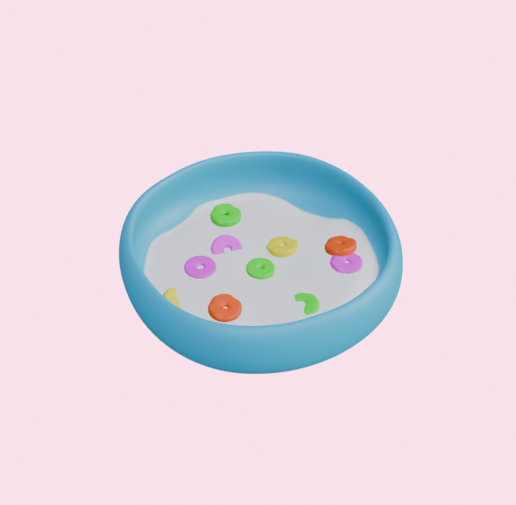 Incense holder - Bowl with cereals - 3D model önizlemesi