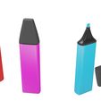 5.jpg Highlighter Pens 3D Model