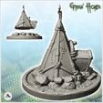 3.jpg Orc canvas tent with flag on base (8) - Ork Green Horde Fantasy Beast Chaos Demon Ogre