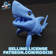 1_TEXT.png 3D Printable Flexible Shark Toy