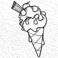 project_20230218_2150126-01.png ice cream cone sundae wall art ice cream wall decor