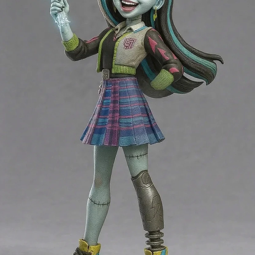 Frankie-Stein.png Monster High - Netflix 4 Pack（Draculaura、Frankie、Clawdeen 和 Cleo）