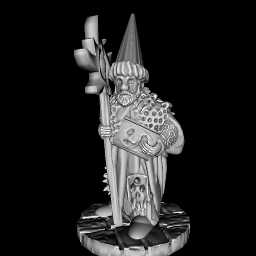 🧙 Chaotic Cone-Hat Wizard・ STL File for ・Cults