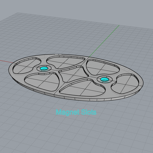 🛰 170 x 109mm Base - Basic - Magnetized 10 x 2 mm・ STL