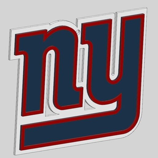 New York Giants. in layers to be able to print in colors 3D model