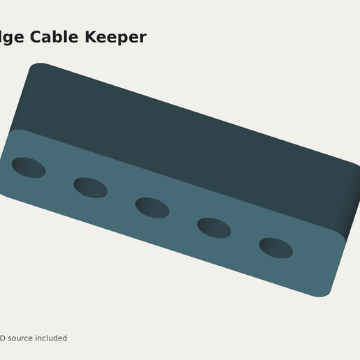 Desk-Edge Cable Keeper