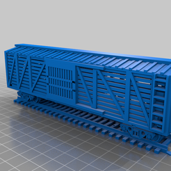 cattle_car_preview.png Free STL file Ho train cattle car・3D printer design to download