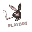 playboy_logo_01 v7-01.png PLAYBOY PLAYMATE LOGO Female male Jewellery Weight Restraints PB-01 3d print cnc