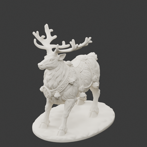 Renne de Noël — STL Noël 10 et 20 cm