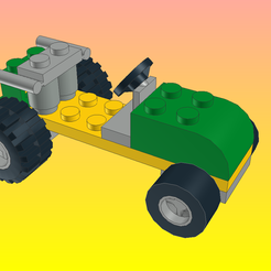 New-Model-01.png Archivo OBJ NotLego Lego Coche de carreras Modelo 1284/6707・Modelo para descargar y imprimir en 3D