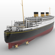 2.png Print ready RMMV OCEANIC III, White Star Line's mega ocean liner, 1/600 kit version