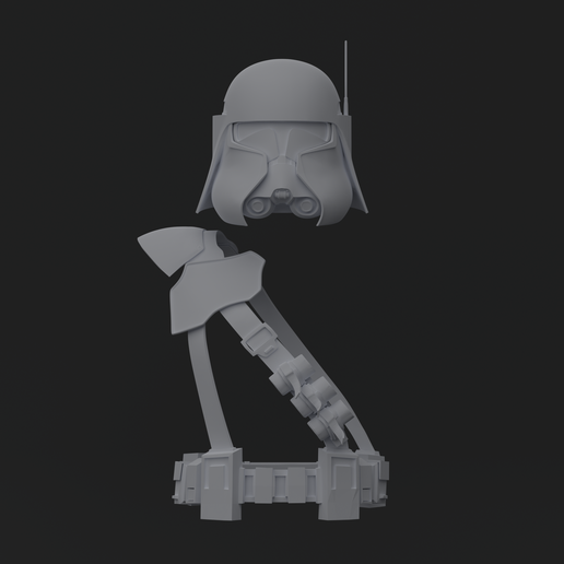 bacara1.png Clone Commander Baccara - Heavy Clone - One12 - STL files 3D print model
