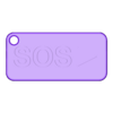 Sifflet sos porte clés.stl SOS whistle keyring