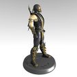 Scorpion MK9 Statue 2020 by Pdesigner v2-3.jpg Mortal Kombat 9 Scorpion figure with MK Keychain