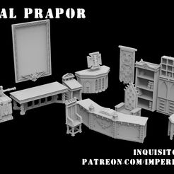 IMPERIAL PRAPOR INQUISITOR'S OFFICE PATREON.COM/IMPERIAL_PRAPOR Télécharger fichier Bureau de l'inquisiteur et reliques • Design imprimable en 3D, Imperial_Prapor