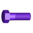 Relacion de posicion mecanica simple entre cuerdas - hex bolt_ai_1inch8TPI-1.STL EXERCISE: Simple mechanical position relationship between ropes