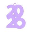 New Years Earrings 1.stl New Year 2026 Earrings 3D Print Files