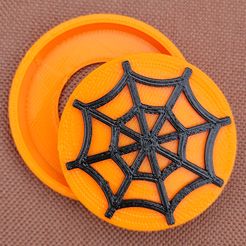 20221001_083956.jpg STL file Spider Web Snap Badge・Template to download and 3D print, abbymath
