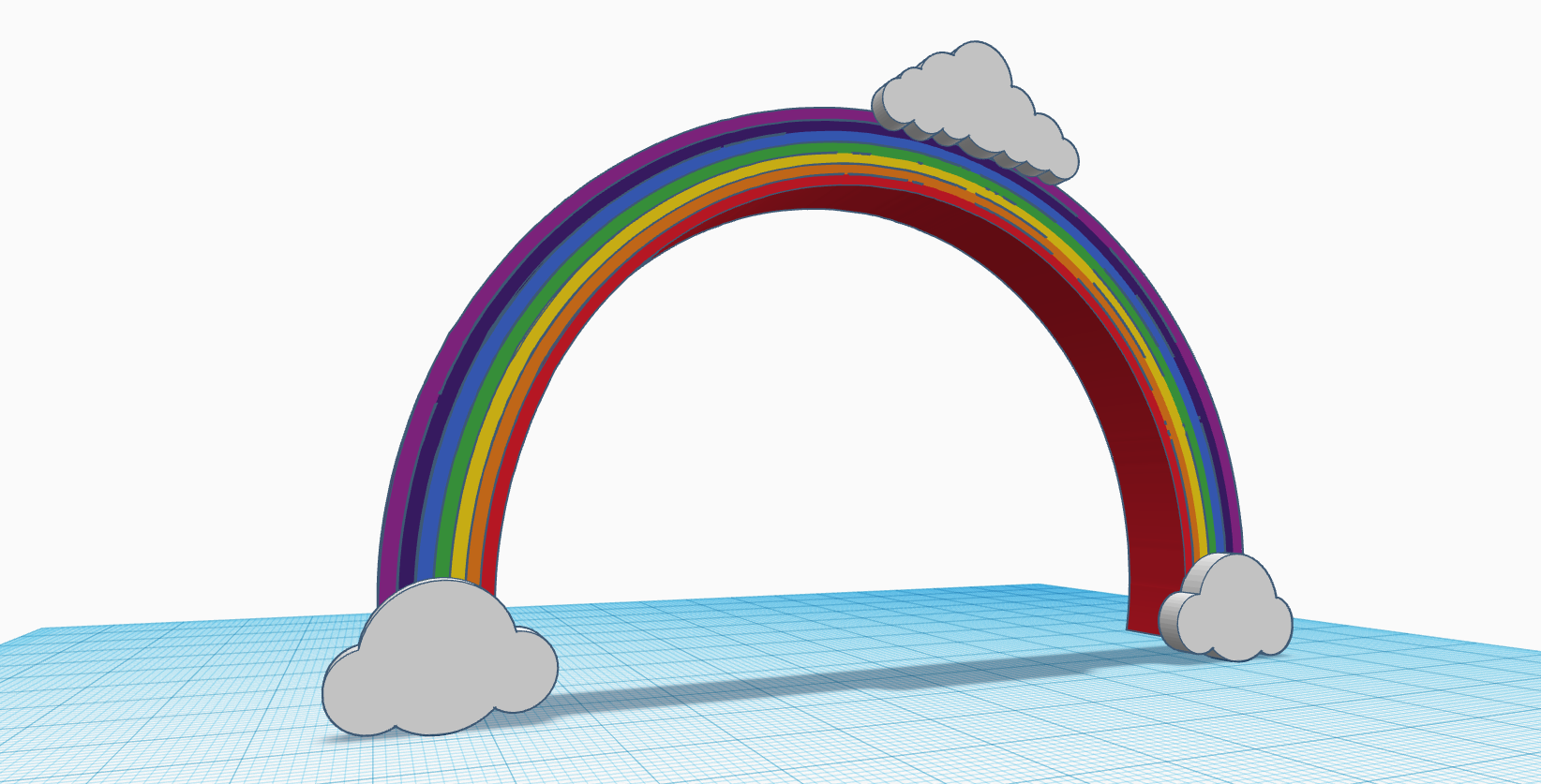stl file cake topper rainbow unicorn believe in magic tag 3d printable model to download cults