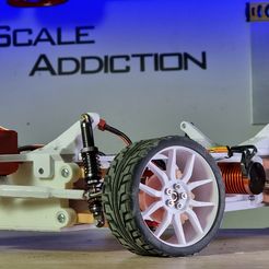 20220515_163456.jpg STL file 8th scale Chassis with 5 lug nut・3D printable model to download