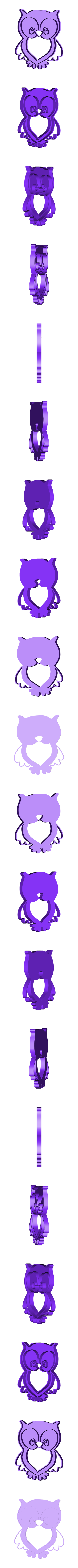 buho v3.stl owl cookie cutter